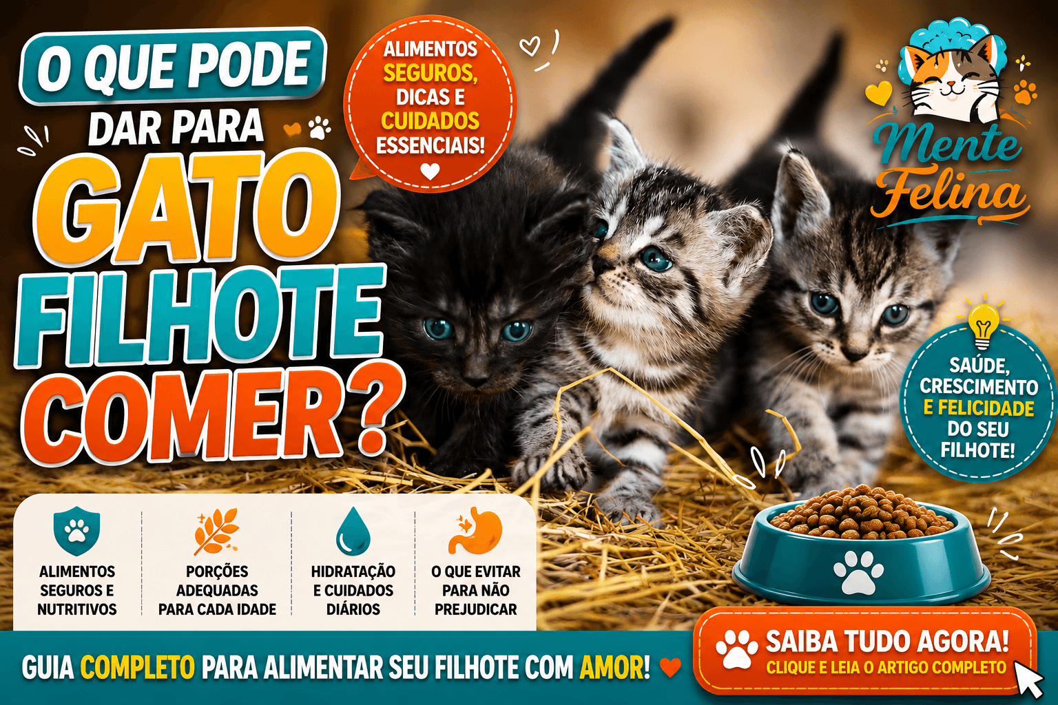 O que pode dar para gato filhote comer