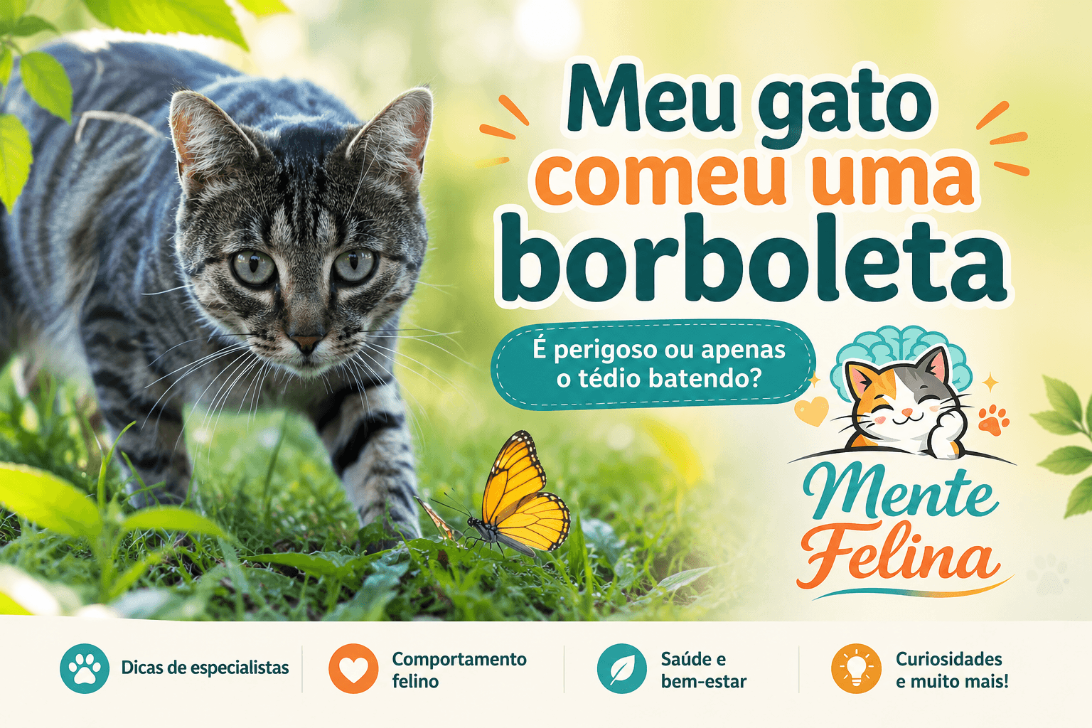 Meu gato comeu uma borboleta