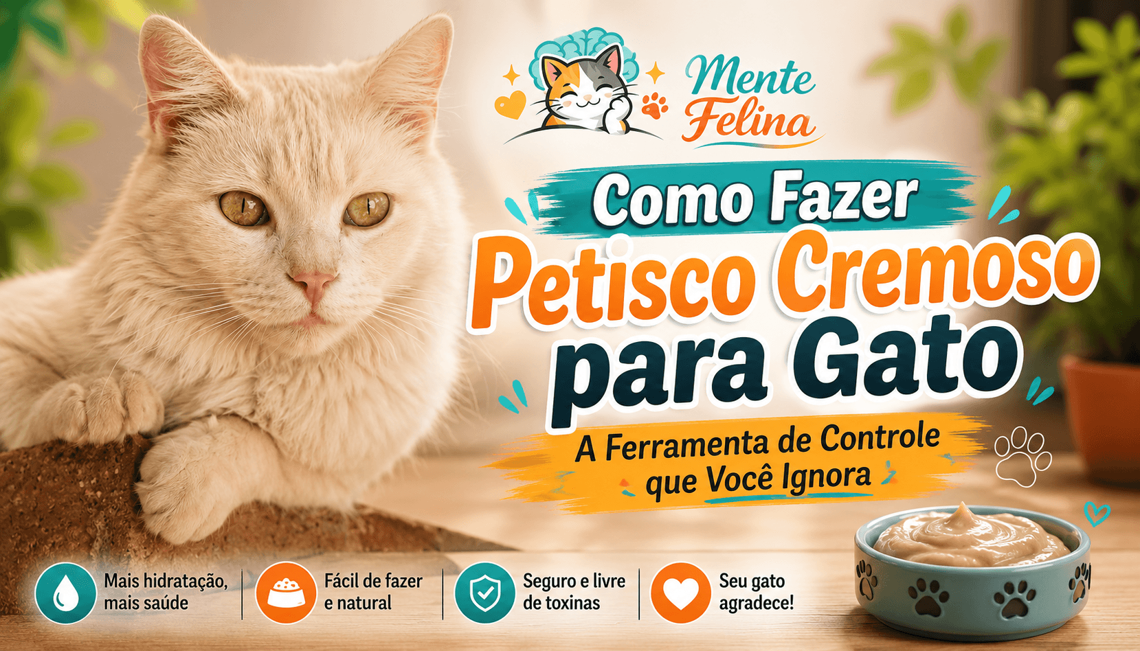 Como Fazer Petisco Cremoso para Gato