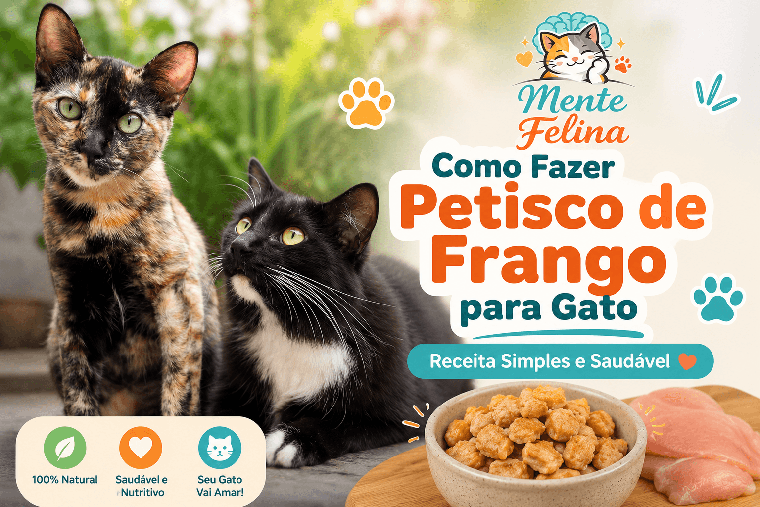 Como Fazer Petisco de Frango para Gato
