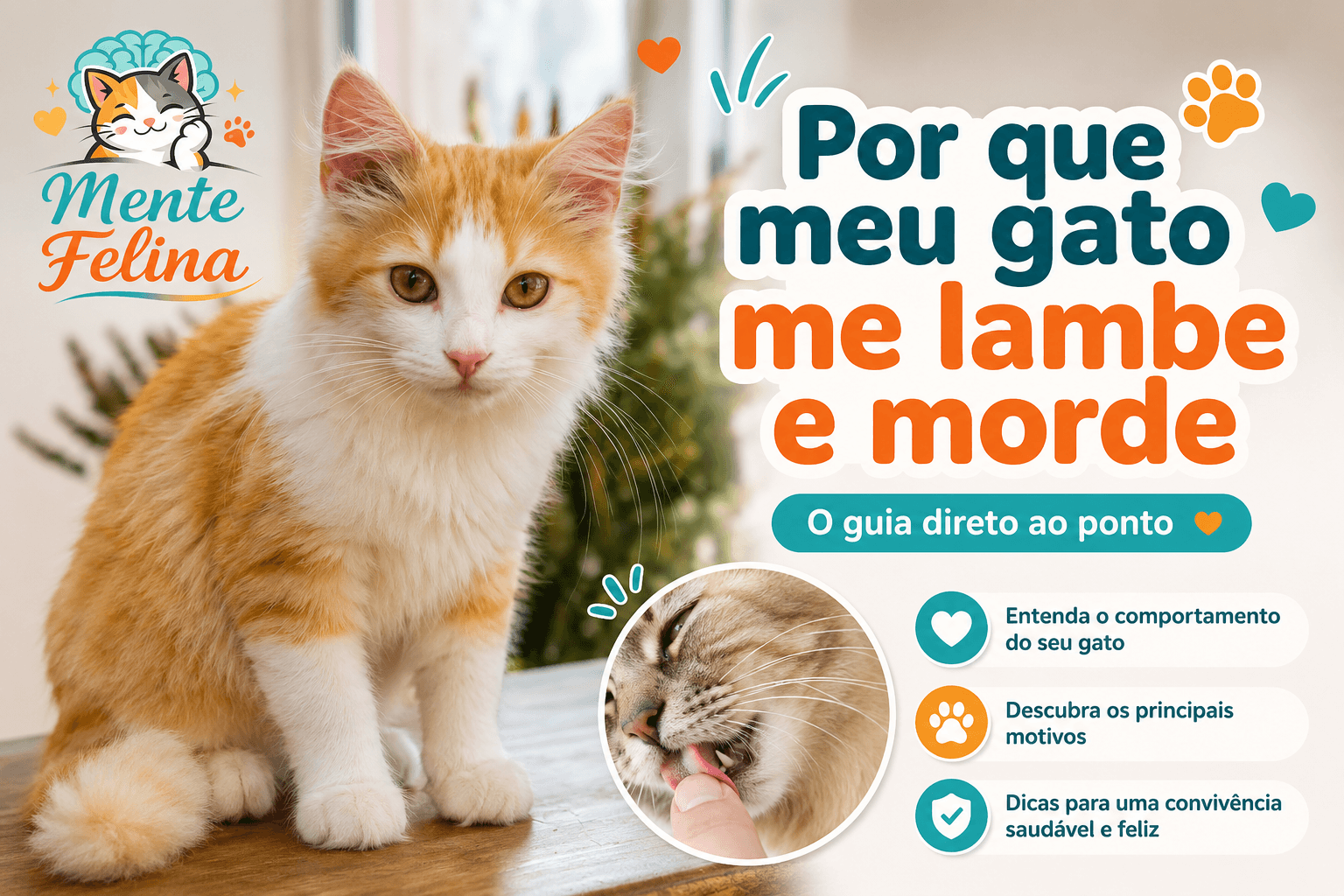 Por que meu gato me lambe e morde