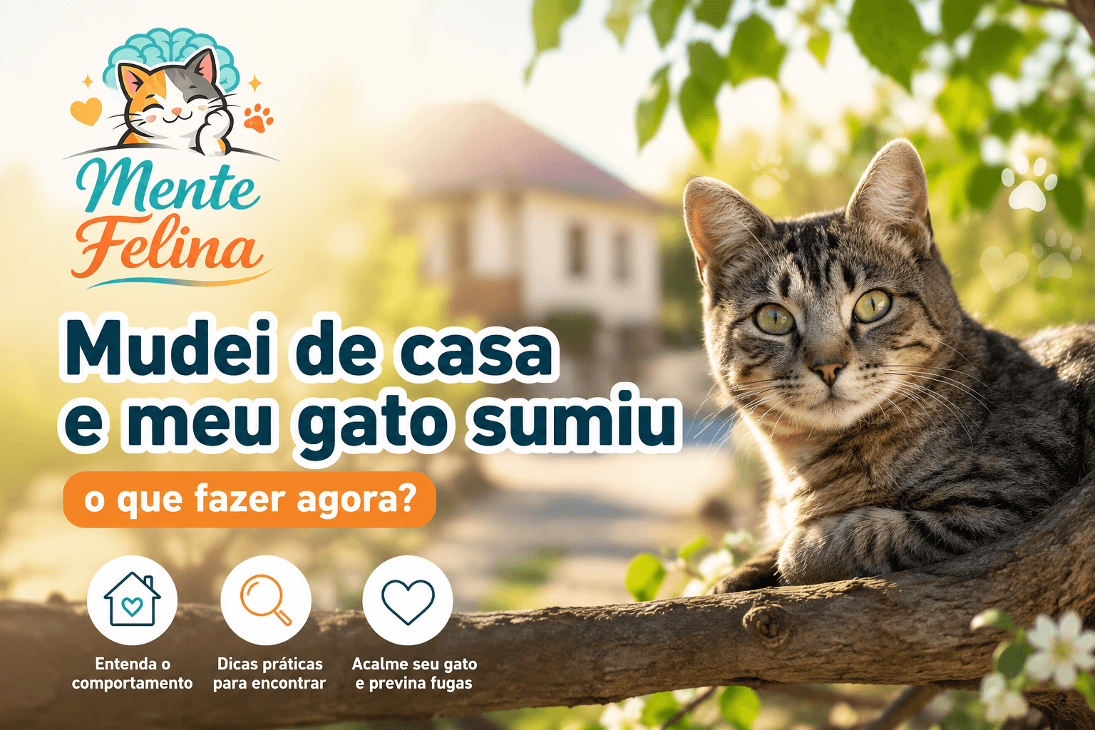 Mudei de casa e meu gato sumiu
