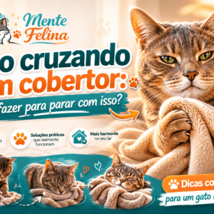 Gato cruzando com cobertor: o que fazer para parar com isso?